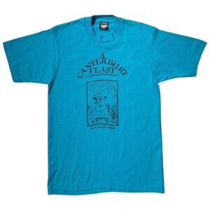 80s Vintage “A Canterbury Feast” medieval dinner theatre t-shirt Single stitch.